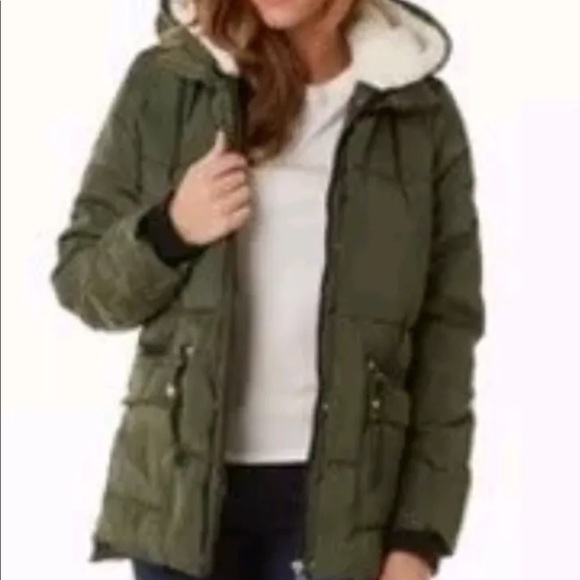 olive green plus size coat